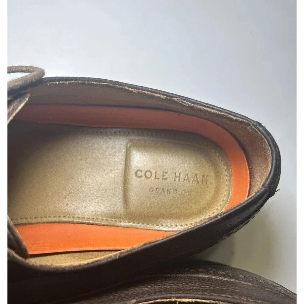 Cole Haan Men's Carter Grand Wing Oxford Chestnut Grain Size 10.5 Wide